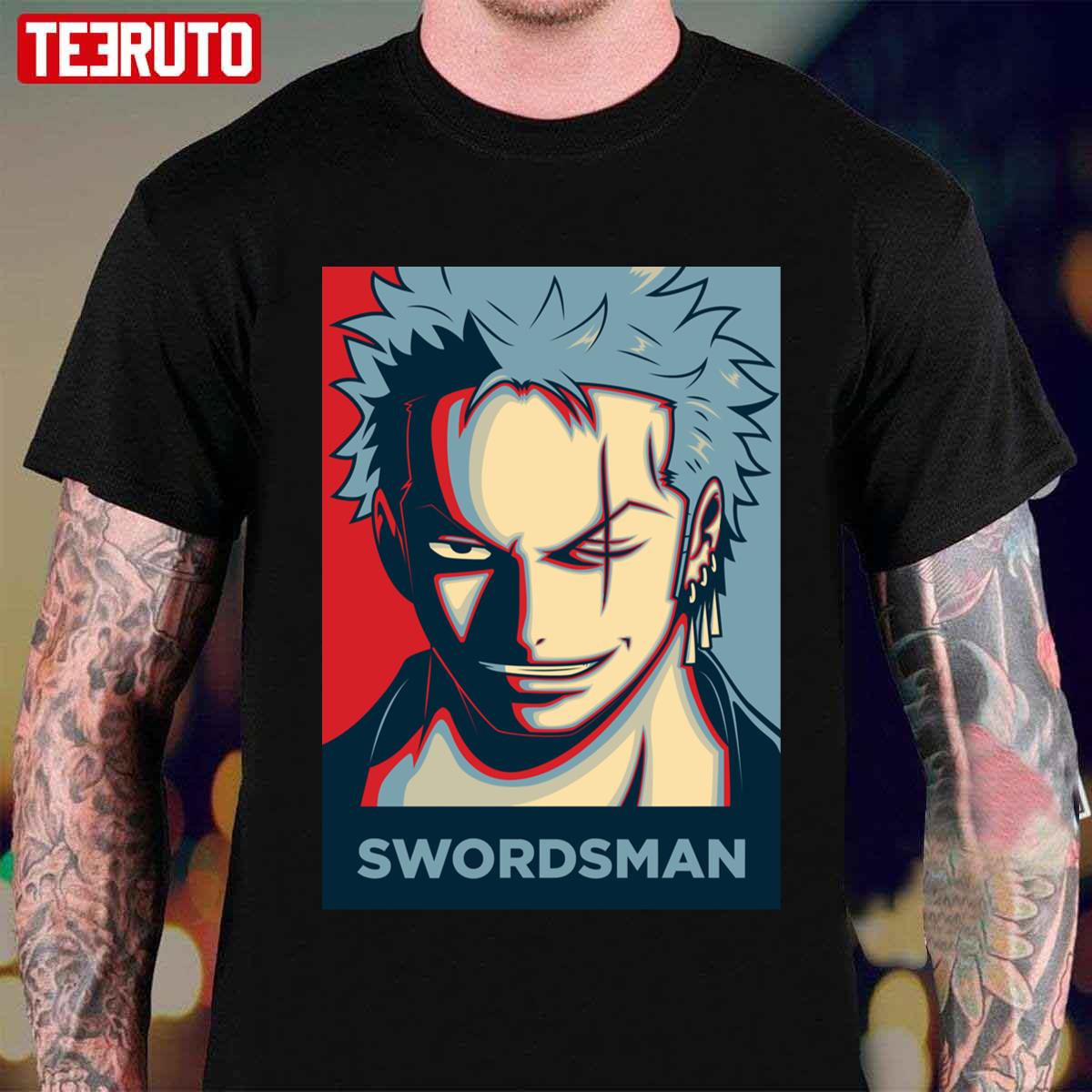 The Swordsman Zoro One Piece Anime Hope Art Unisex T-shirt
