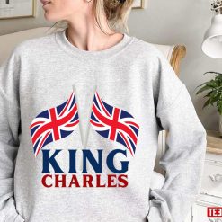 The UK Flags King Charles III Design Unisex Sweatshirt