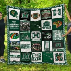 The Warriors Ncaa Hawaii Warriors Collection Collected Combined Quilt Blanket