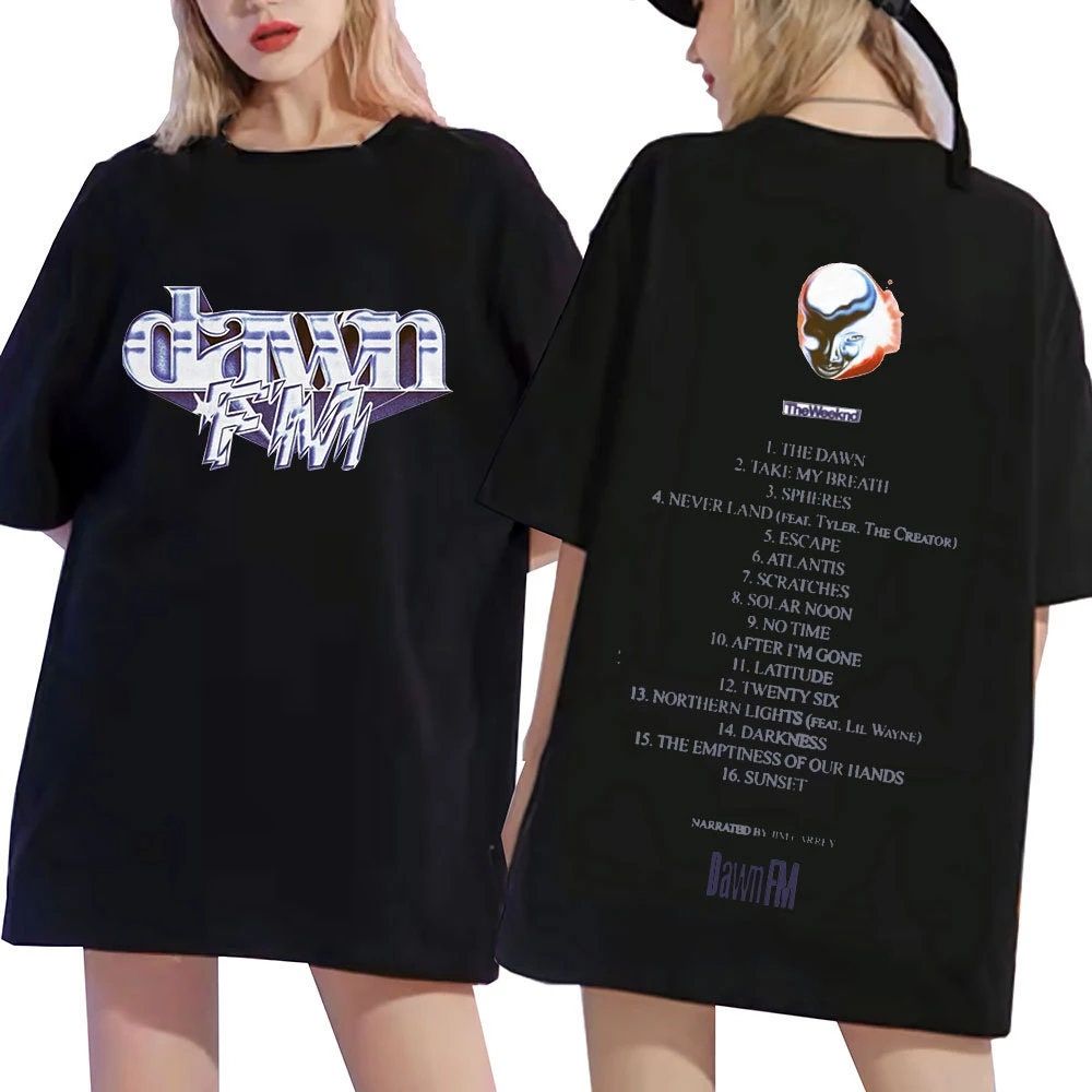 The Weeknd After Hours Til Dawn Tour 2022 Vintage Dawn Fm Unisex Double Sides T-Shirt