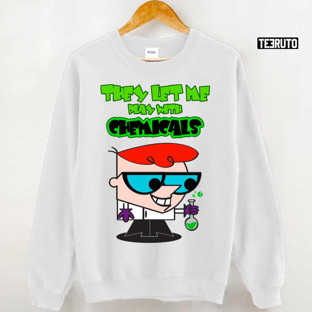 They Let Me Play With Chemicals Cartoon Art Unisex Sweatshirt