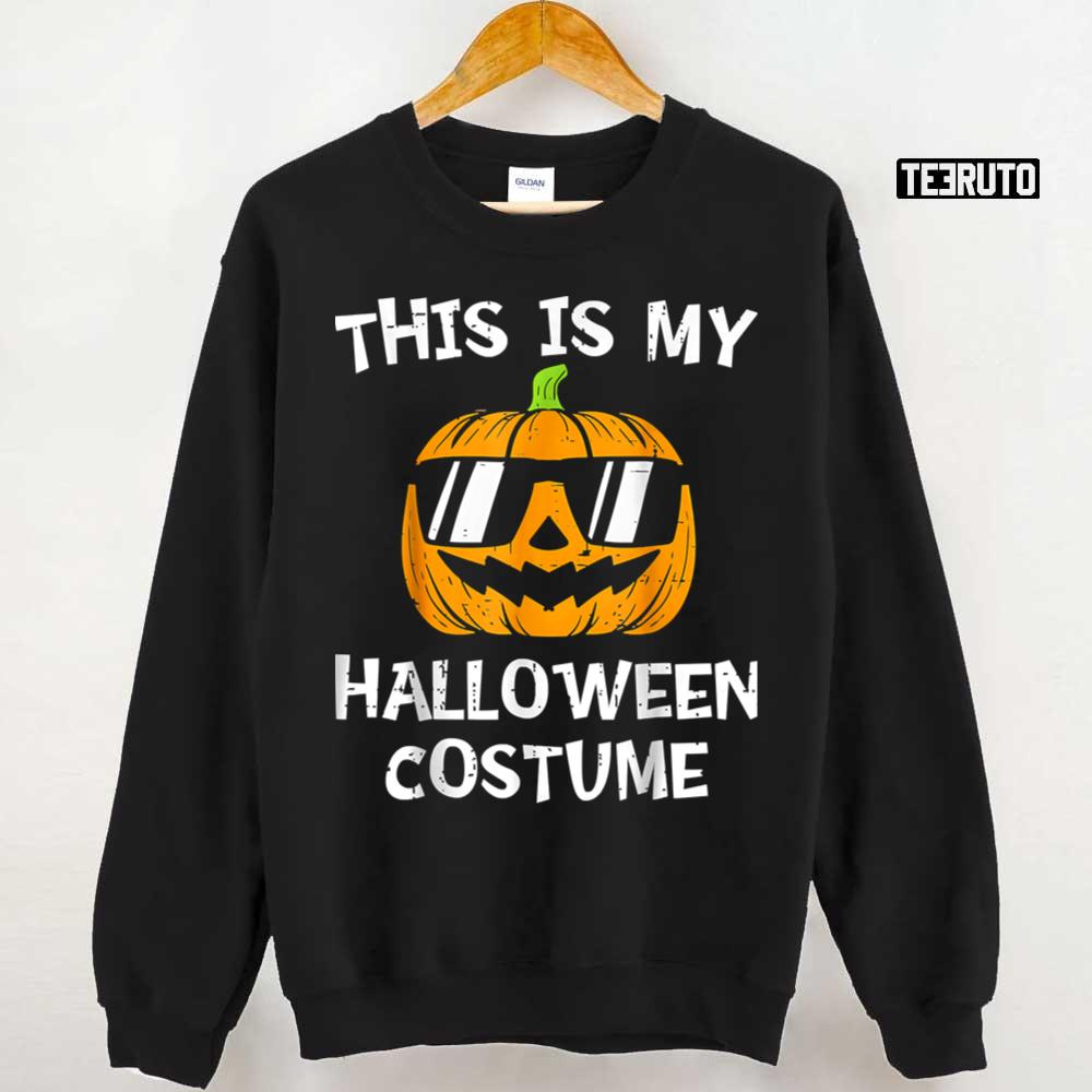 This Is My Halloween Costume Pumpkin Cool Sunglasses Unisex Sweatshirt