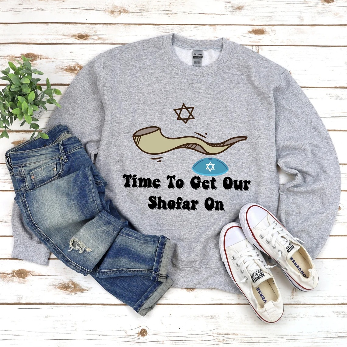 Time To Get Our Shofar On Rosh Hashanah Unisex Sweatshirt