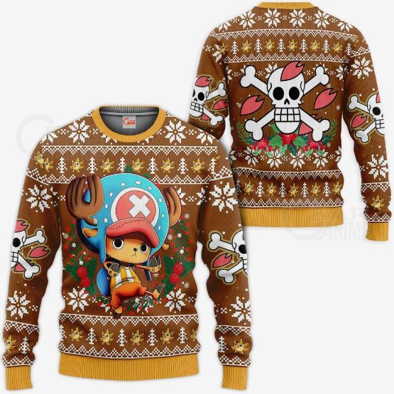 Tony Tony Chopper Ugly Christmas One Piece Anime Xmas Knitted Sweater