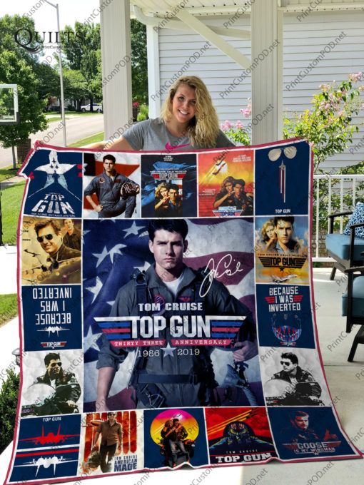 Top Gun Tom Cruise 1986 2019 Quilt Blanket Teeruto