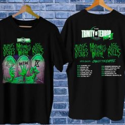 Trinity Of Terror Tour 2022 Tour Rock Band Unisex Double Sides Print T-Shirt