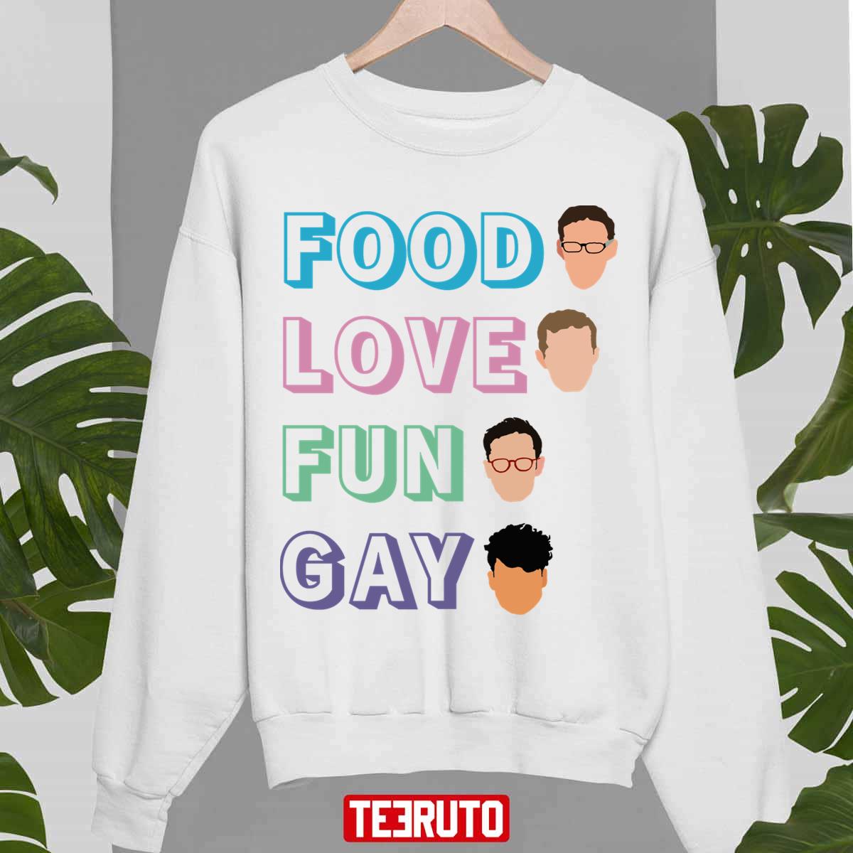 Try Guys Food Love Fun Gay Fan Art Unisex Sweatshirt
