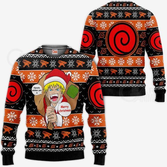 Ugly Christmas Badge Uzumaki Clan Custom Xmas Va09 Knitted Sweater