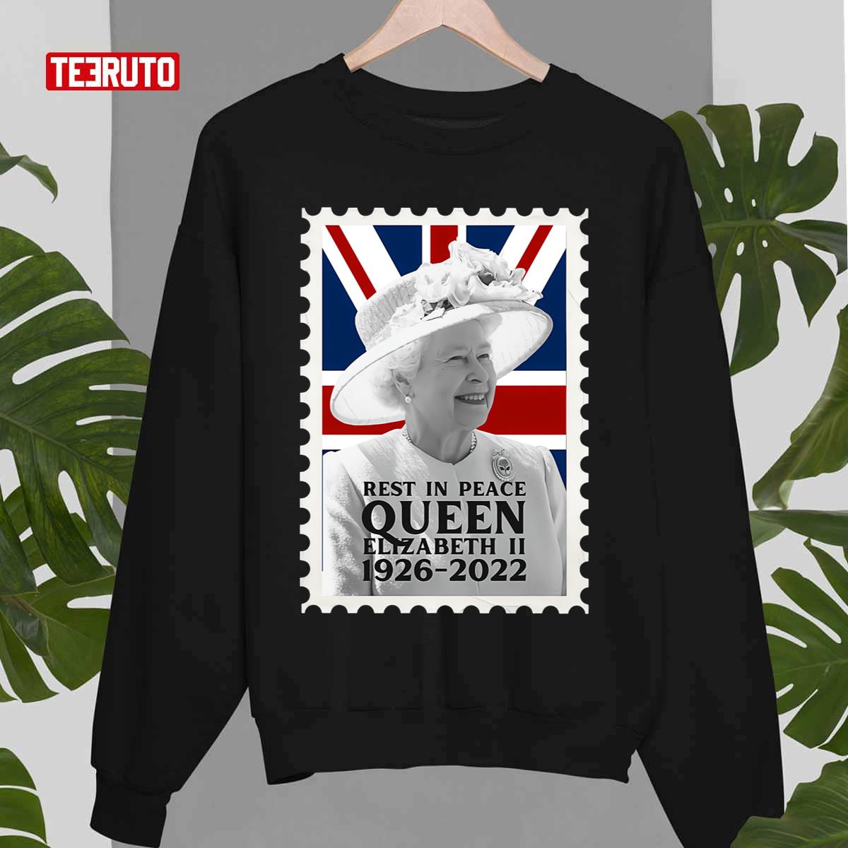 UK Queen Elizabethh II 1926-2022 Stamp Style Unisex T-Shirt