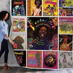 Ultimate Funkadelic Compilation Albums Combined Quilt Blanket