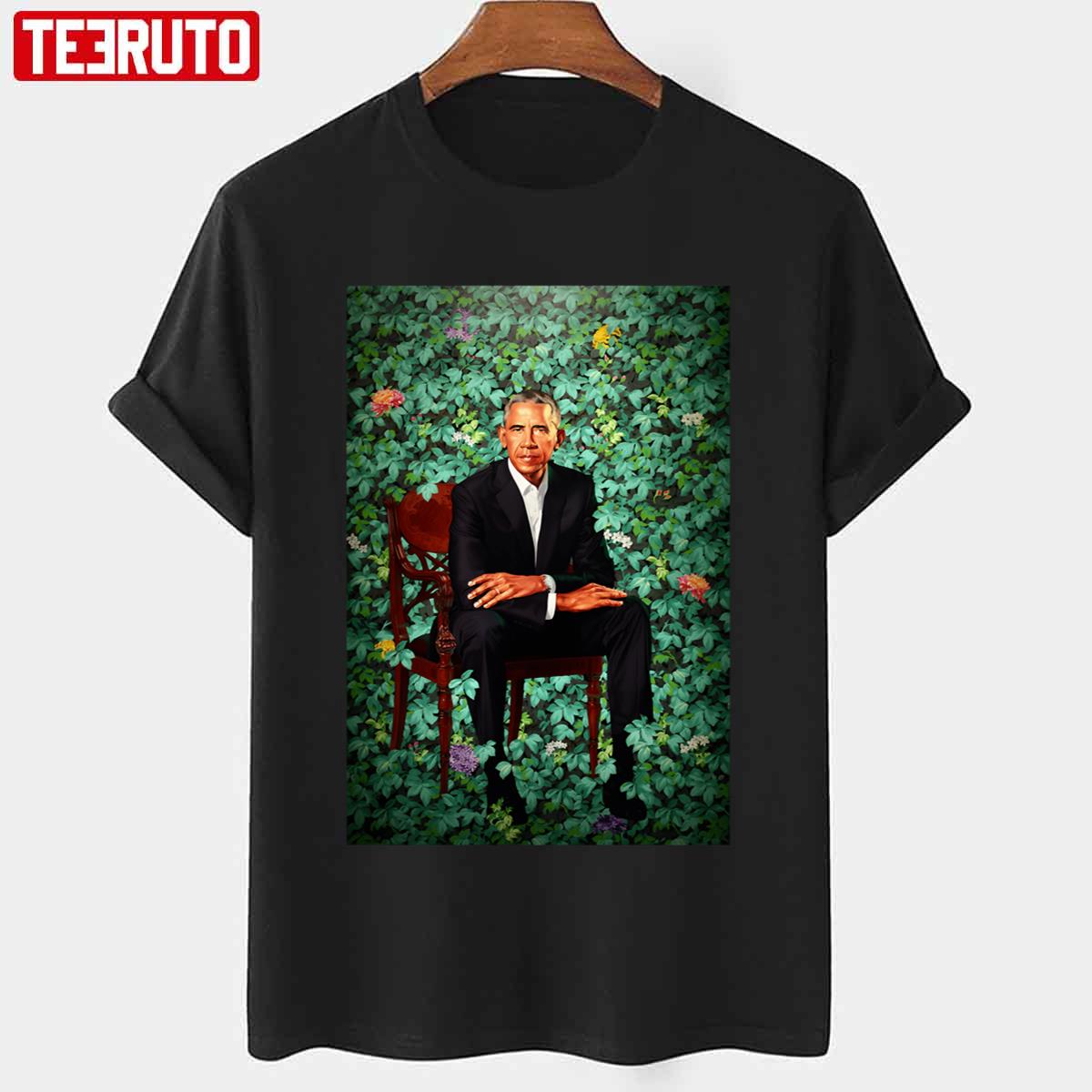 Unframed President Barack Obama Smithsonians National Portrait Unisex T-Shirt