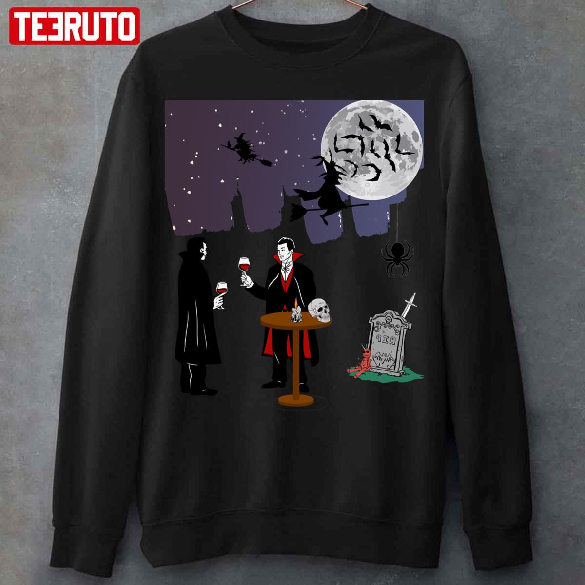 Vampire Hallowen Dracula Party Design Unisex Sweatshirt