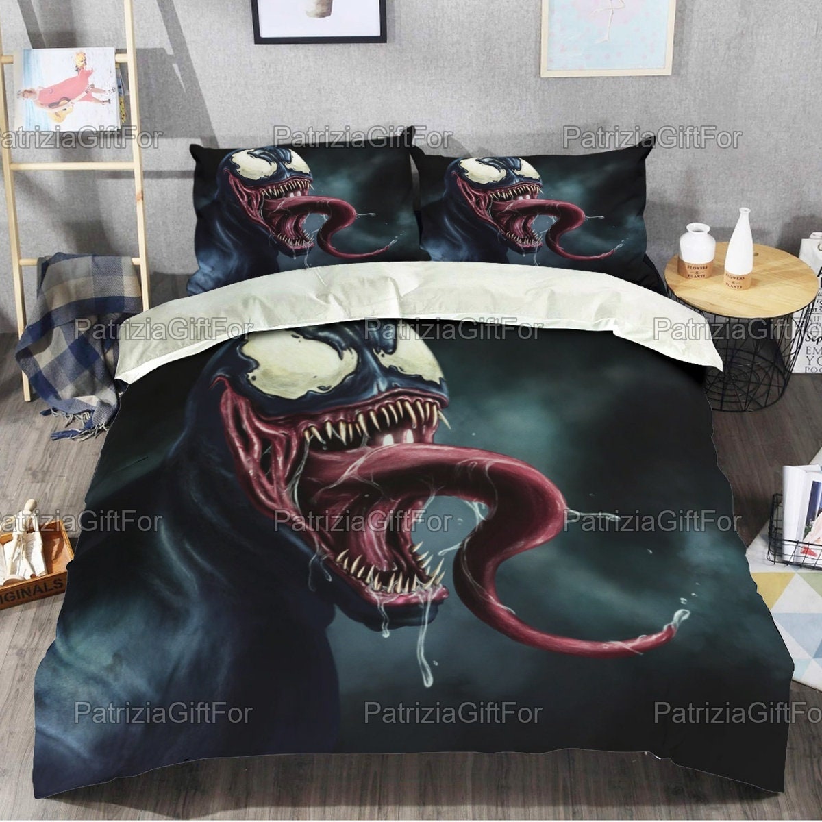 Venom Horror Movie Halloween Bedding Set Decor Home