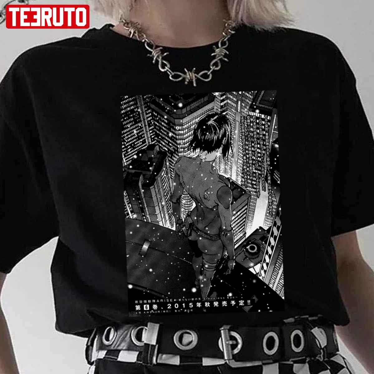 View Ghost In The Shell Manga Style Unisex T-Shirt