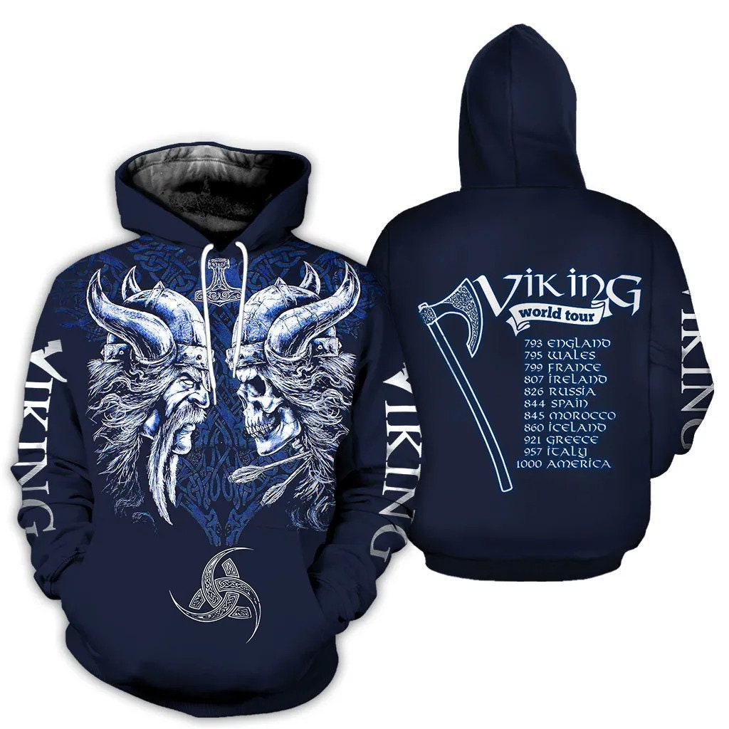 Viking 3D All Over AOP Unisex Hoodie