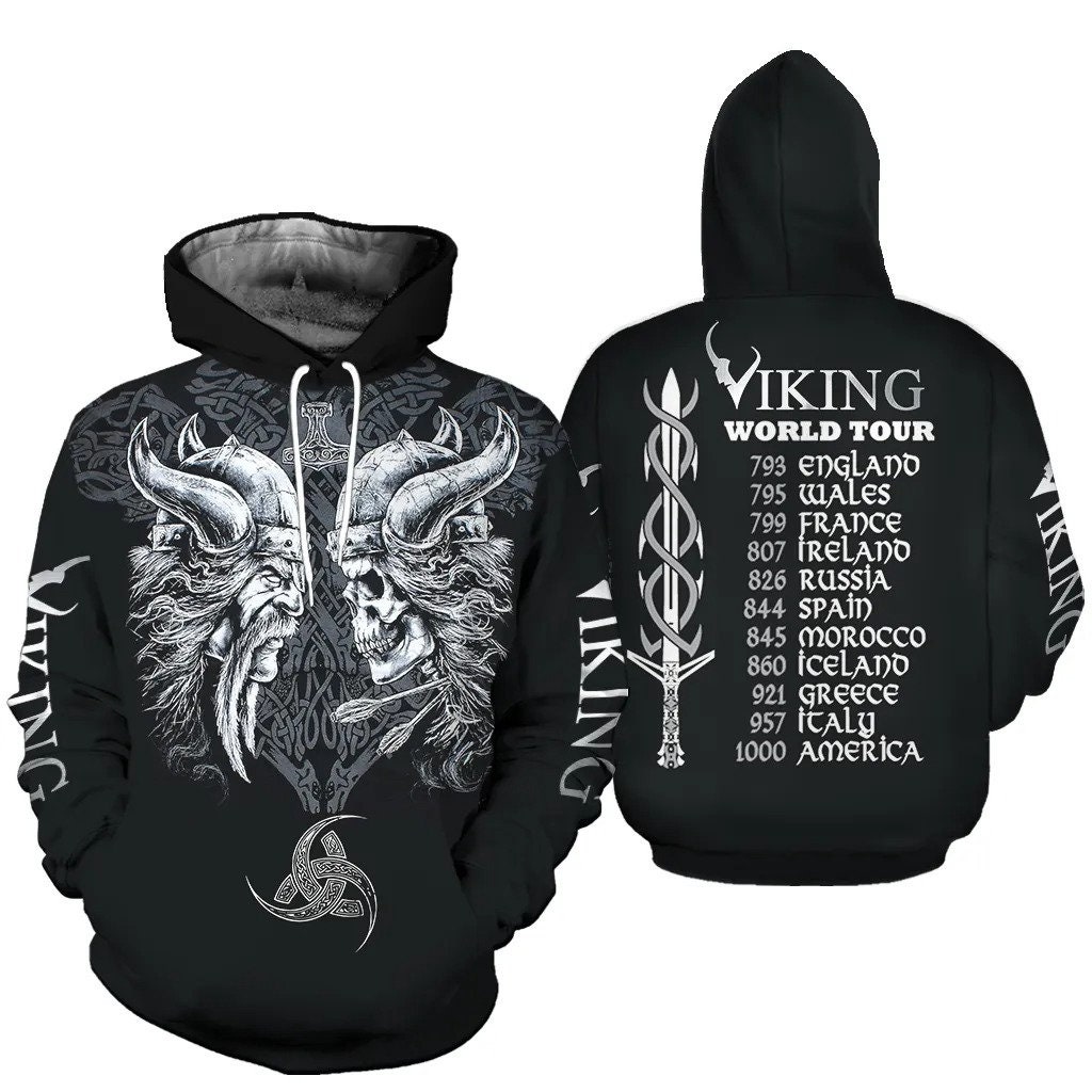 Viking 3D All Over Clothers Gift AOP Unisex Hoodie