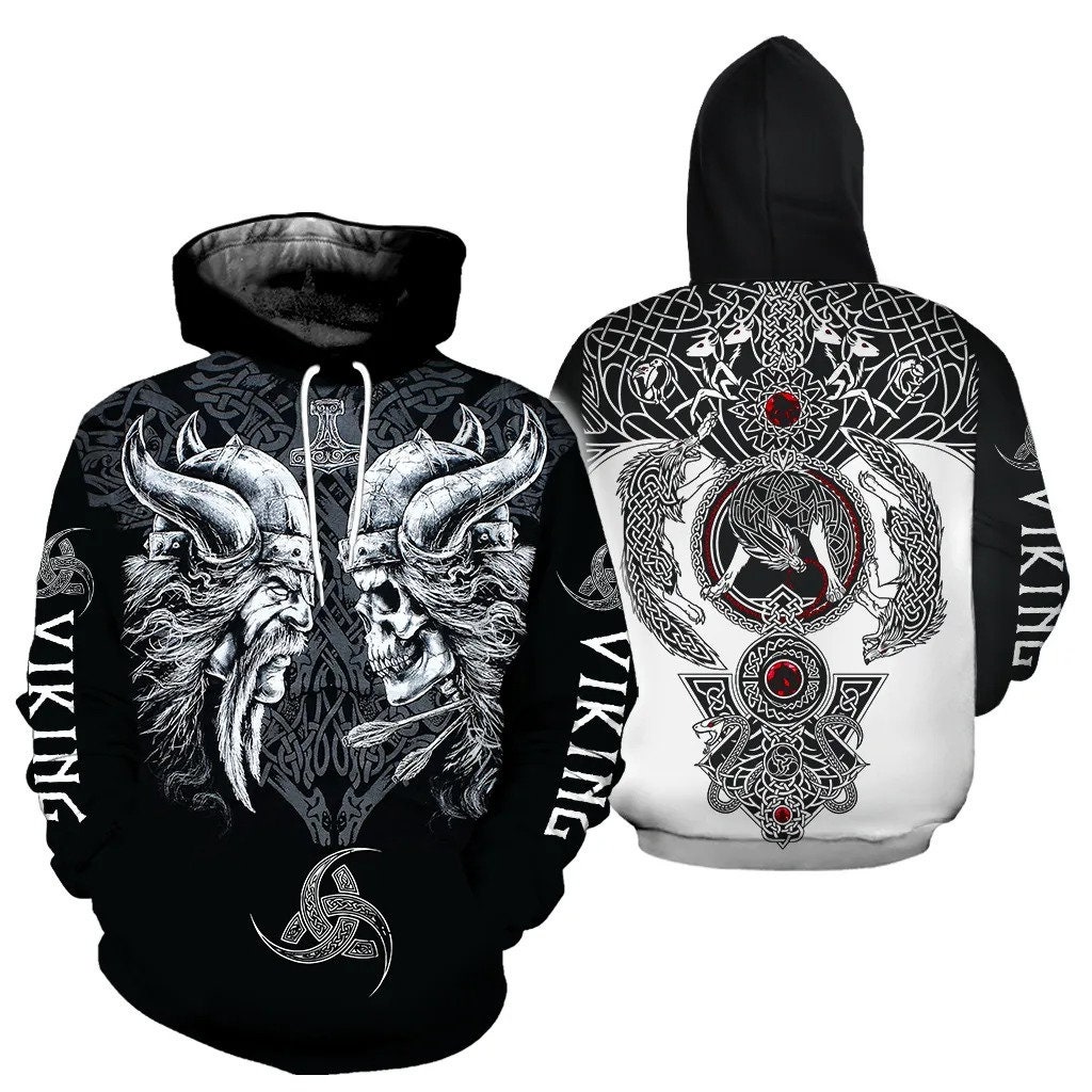 Viking 3D All Over Printed AOP Unisex Hoodie