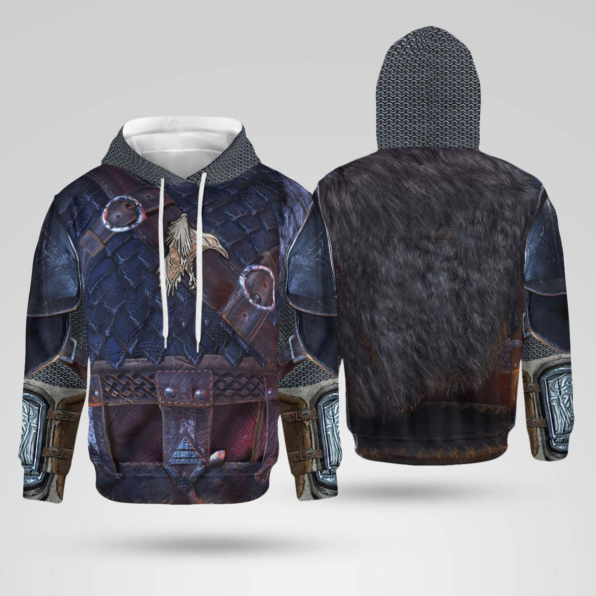 Vikings Armor 3D All Over Print Hoodie