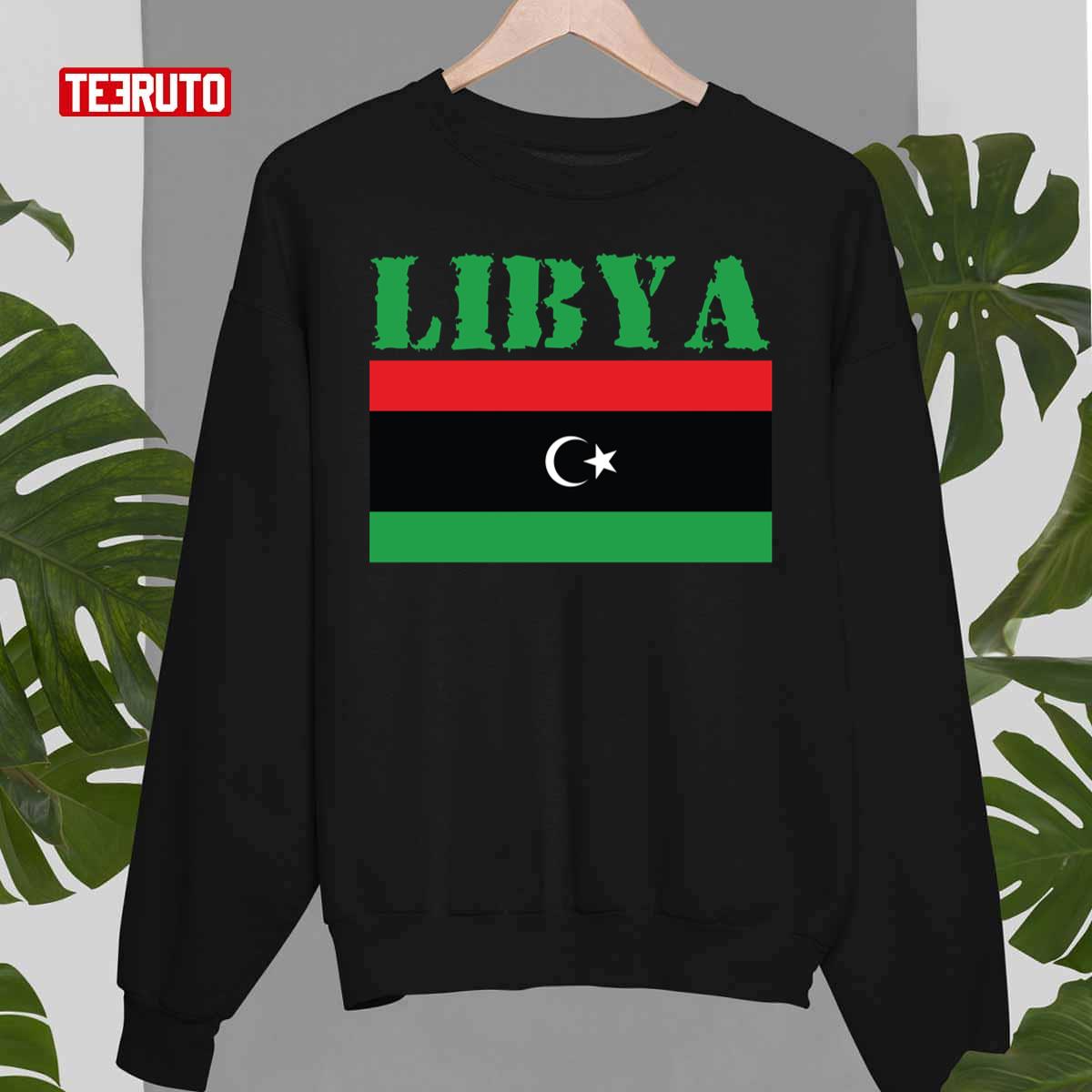 Vintage Flag Libya Unisex Sweatshirt