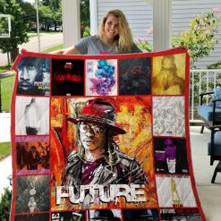 Vintage Future Rap Hip Hop Quilt Blanket