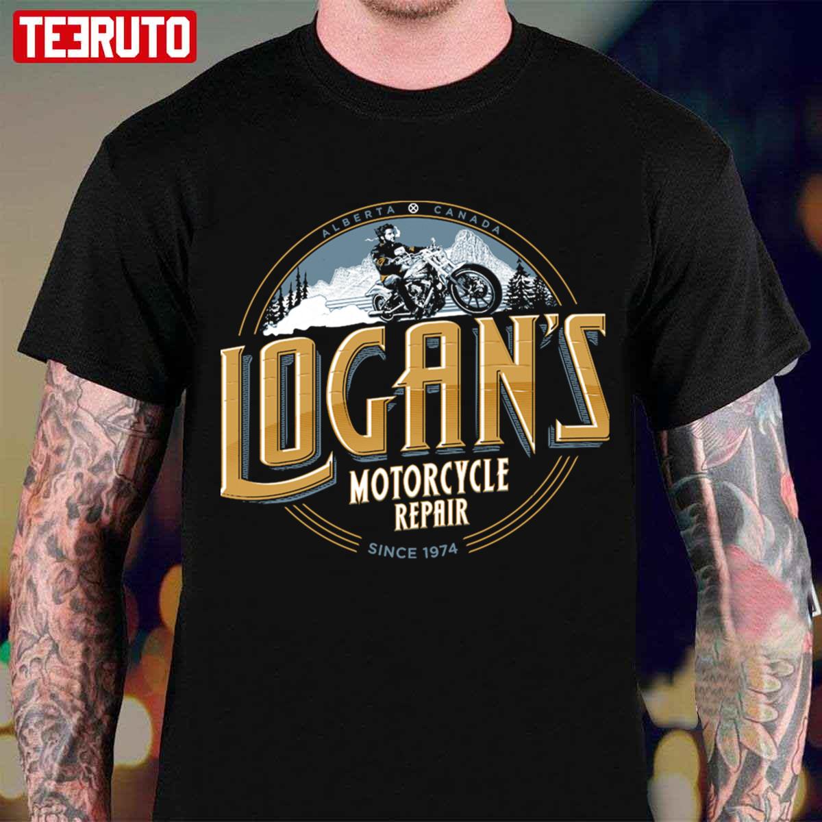Vintage Hugh Jackman Logan’s Motorcycle Repair Unisex T-shirt