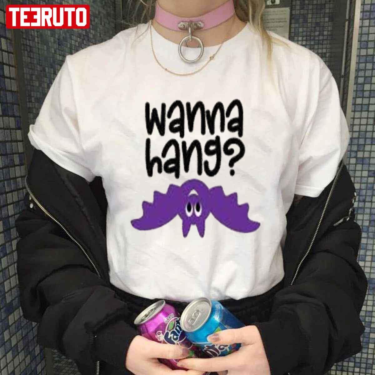 Wanna Hang Bat Vamper Disney Funny Halloween Unisex T-shirt