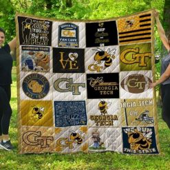 We Run This State Ncaa Georgia Tech Yellow Jackets Combined Quilt Blanket