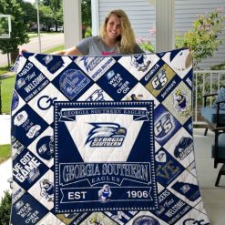 Wear Blue Ncaa Georgia Southern Eagles Collection Loved Quilt Blanket