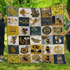 Welcome Home Ncaa Georgia Tech Yellow Jackets Loved Quilt Blanket