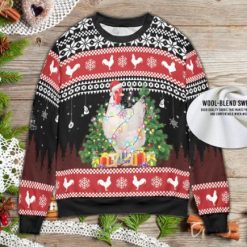 Winter Chicken Holiday Xmas Ugly Style Knitted Unisex Sweater