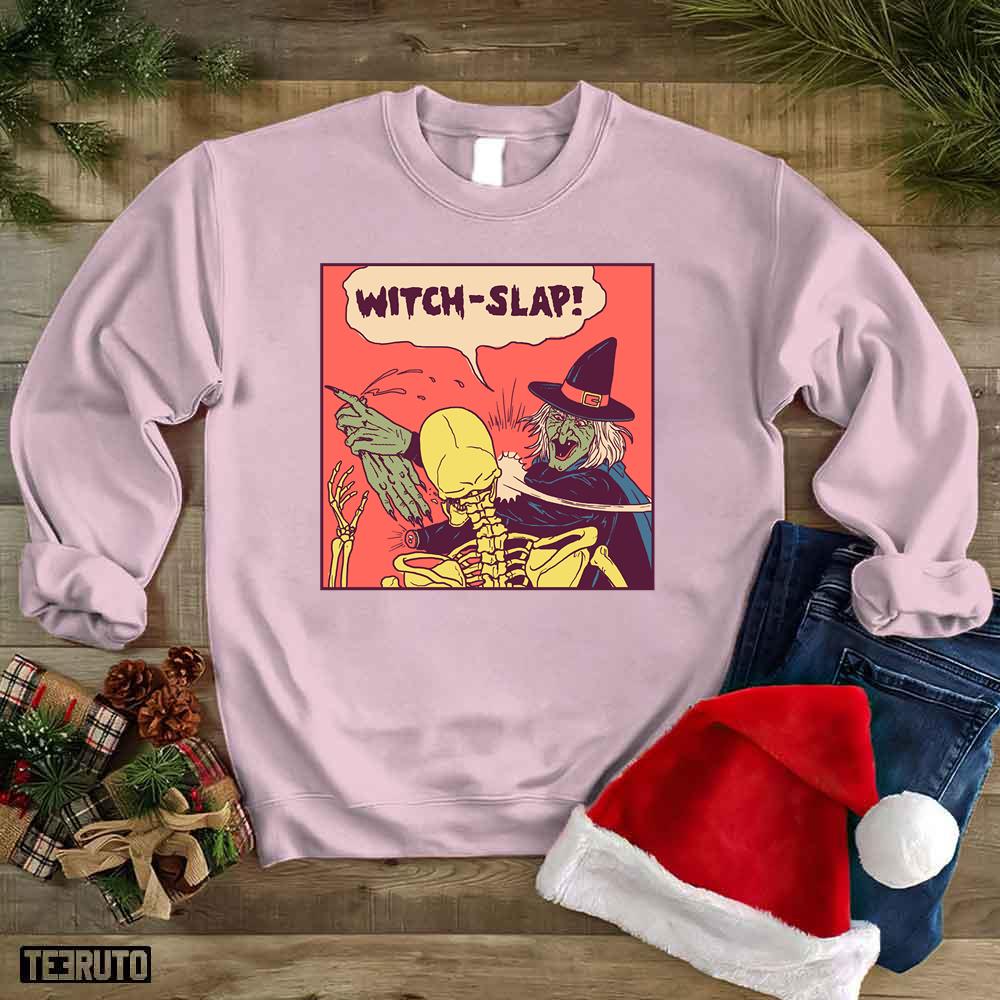 Witch-Slap Funny Retro Comic Style Unisex Sweatshirt