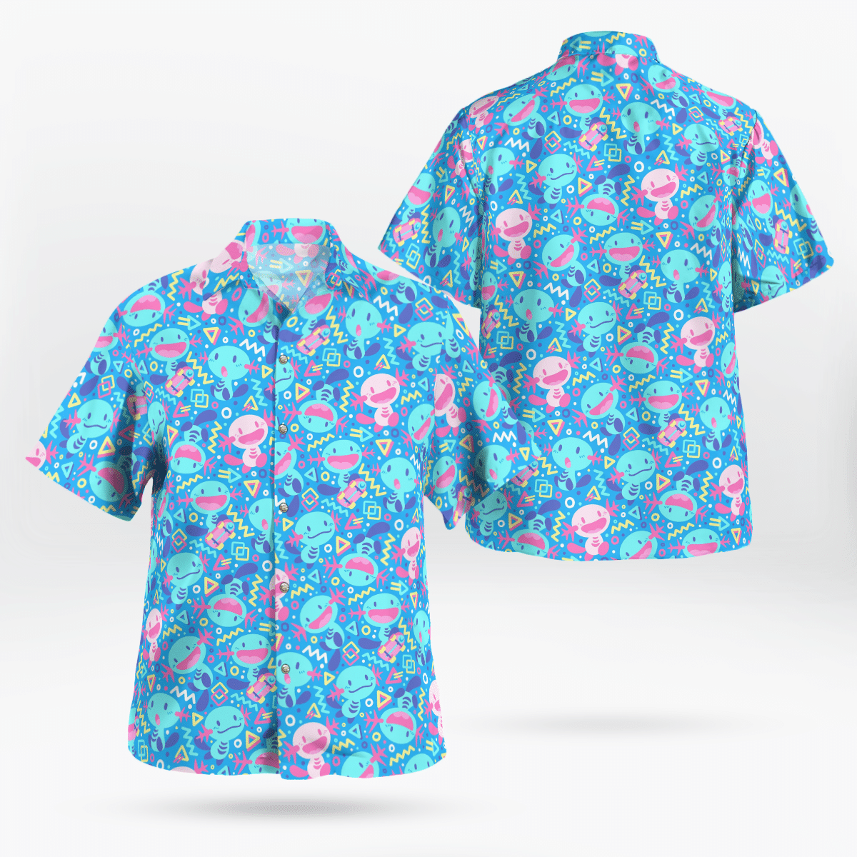 Wooper Pokemon Hawaiian Shirt