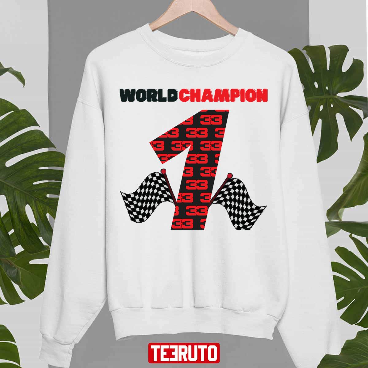 World Chamion Max Verstappen No 1 F1 Design Unisex Sweatshirt