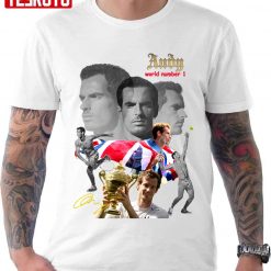 World Number 1 Andy Murray Design Unisex T-shirt