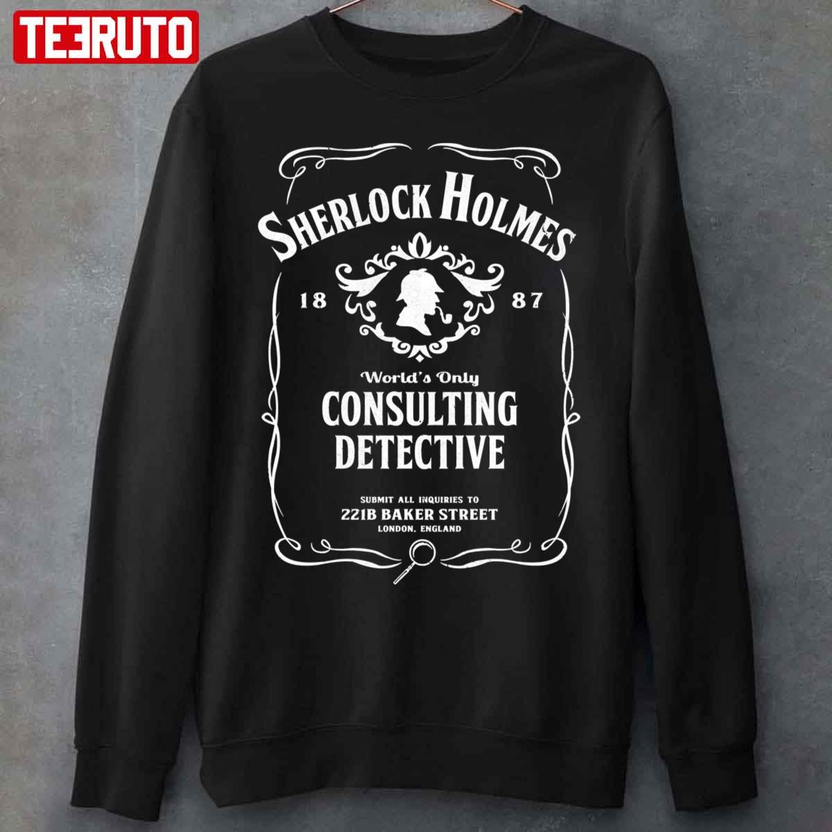World’s Only Consulting Detective Sherlock Holmes Est 1887 Unisex Sweatshirt