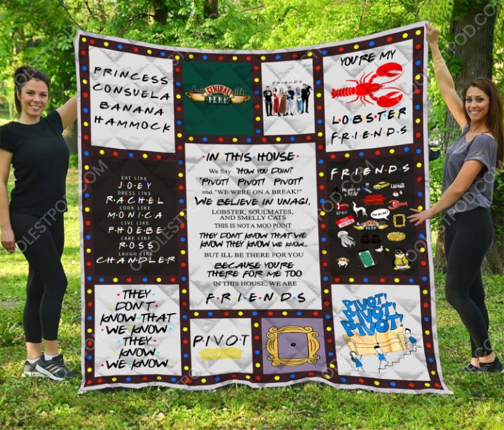 You’re My Lobster Friends Friends Inspired Collection Quilt Blanket