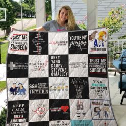 You’re My Person Grey’s Anatomy Combined Quilt Blanket
