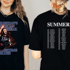 Zach Bryan Summer 2022 Fanmade Merch Tour Music Unisex Double Sides T-Shirt