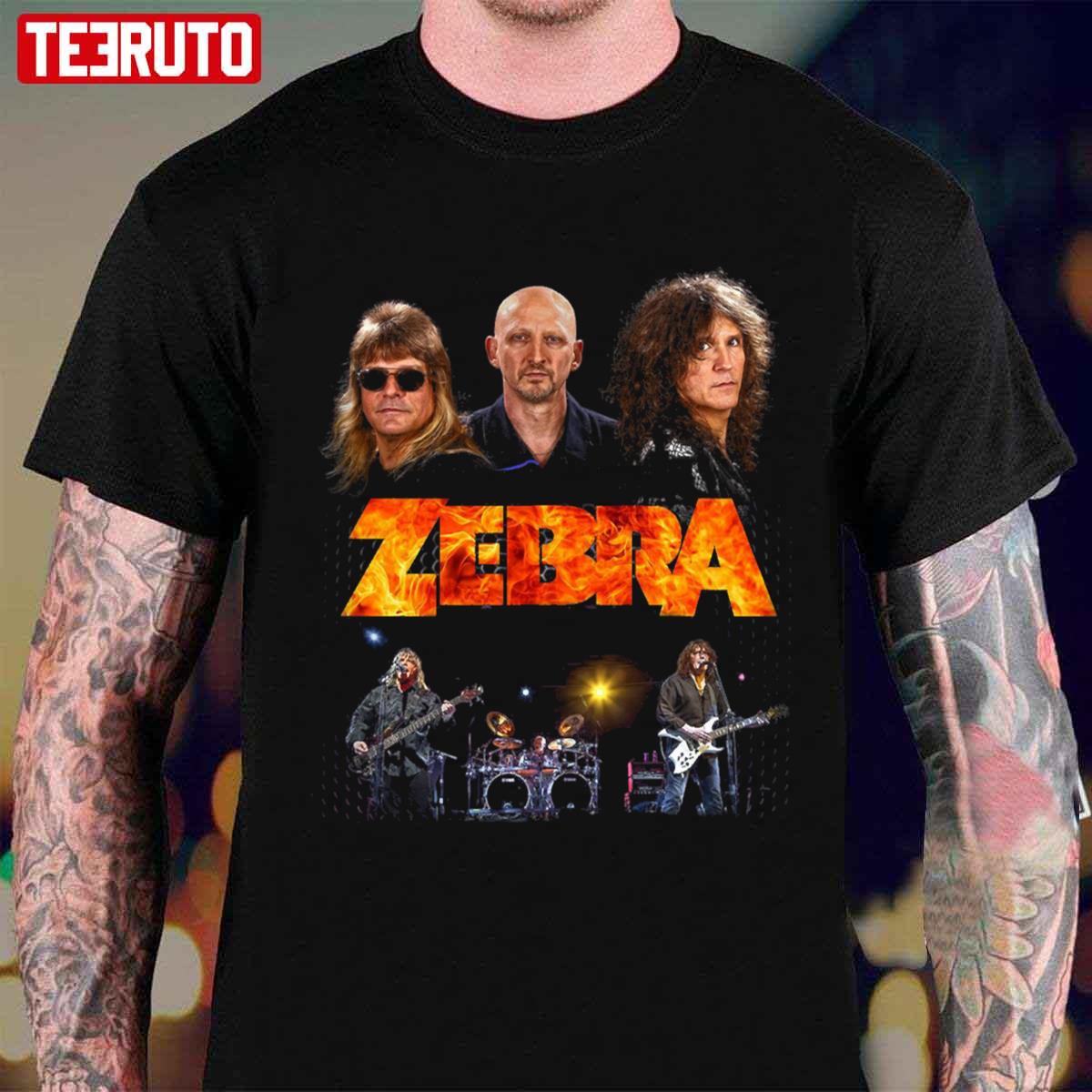 Zebra Hard Rock Band Unisex T-shirt