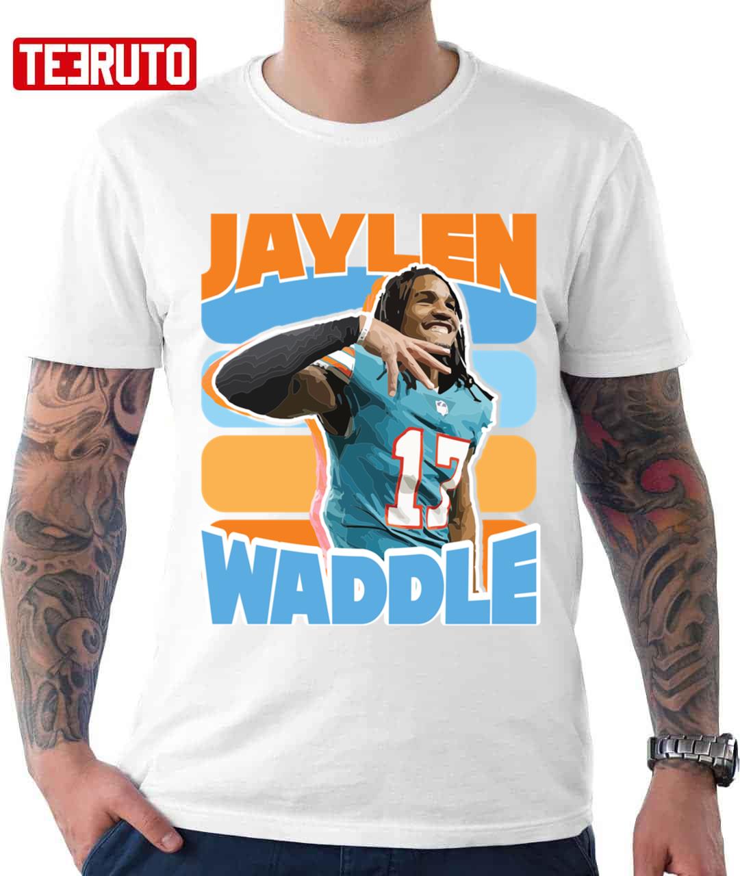 jaylen waddle t shirts