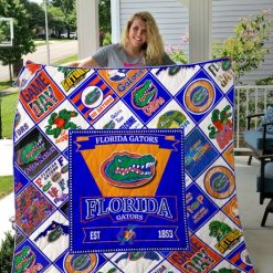 1853 Ncaa Florida Gators Collected Quilt Blanket