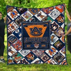 1856 Ncaa Auburn Tigers Great Quilt Blanket