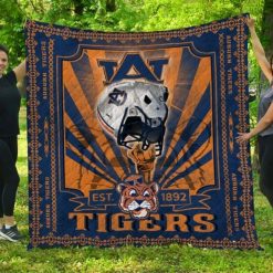1892 Ncaa Auburn Tigers Collection Collection Quilt Blanket