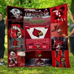 1912 Ncaa Louisville Cardinals Collection Love Quilt Blanket