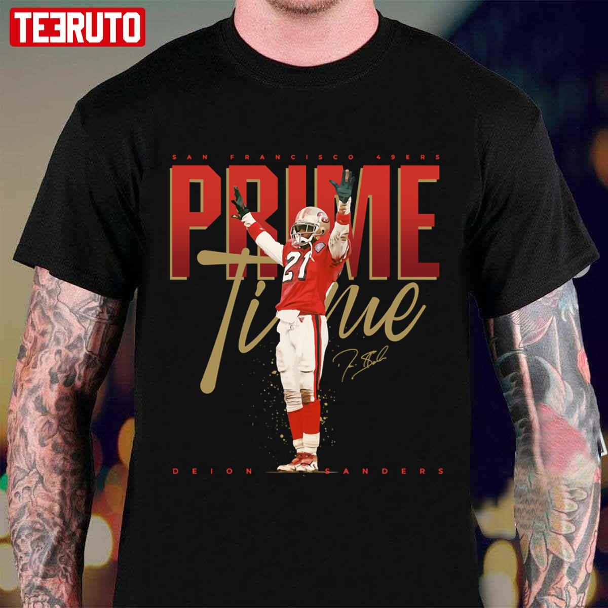 #21 Deion Sanders Primetime Football NFL Pros Unisex T-shirt