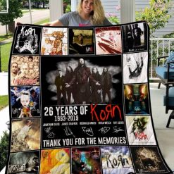 26 Years Of Korn Band 1993-2019 Quilt Blanket