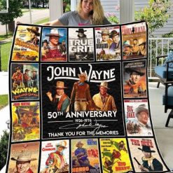 50th Anniversary John Wayne Ver All Season Plus Size  Quilt Blanket