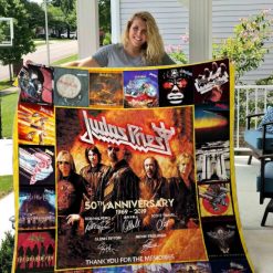 50th Anniversary Memories Judas Priest Quilt Blanket