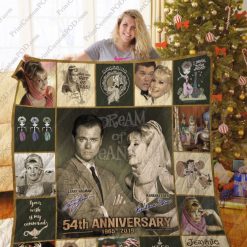 54th Anniversary I Dream Of Jeannie Vintage Ver Quilt Blanket