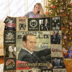 6th Anniversary Agents Of Shield Collected Quilt Blanket